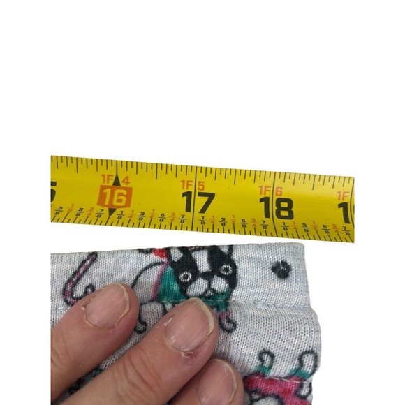 Jaclyn Intimates Soft Frenchie Dog Christmas Holiday PJ Pajama Pants Lounge L - Picture 7 of 9